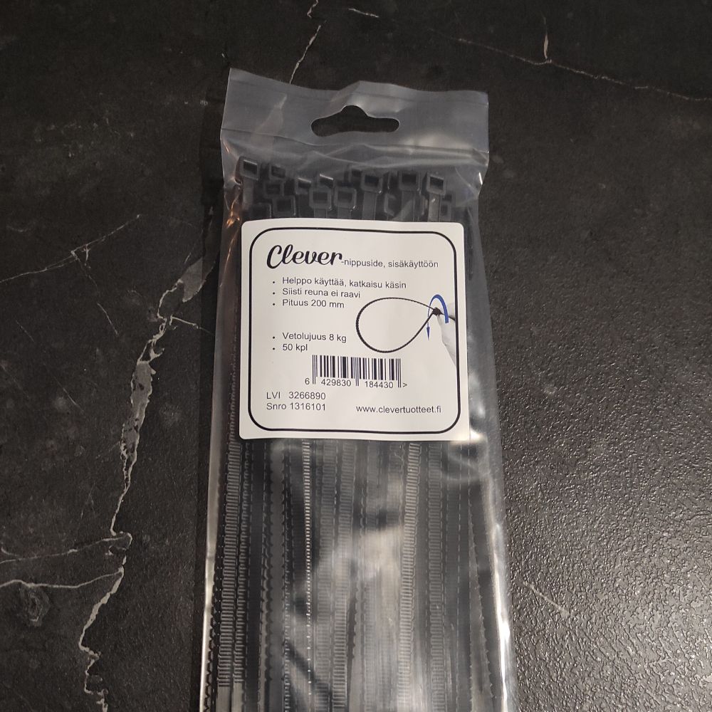 Nippusiteet 50 kpl paketissa